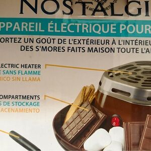 Nostalgia S'mores Maker - Brown and Silver